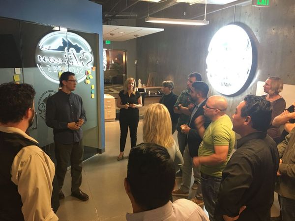 Utah Agile members gathering at a meetup